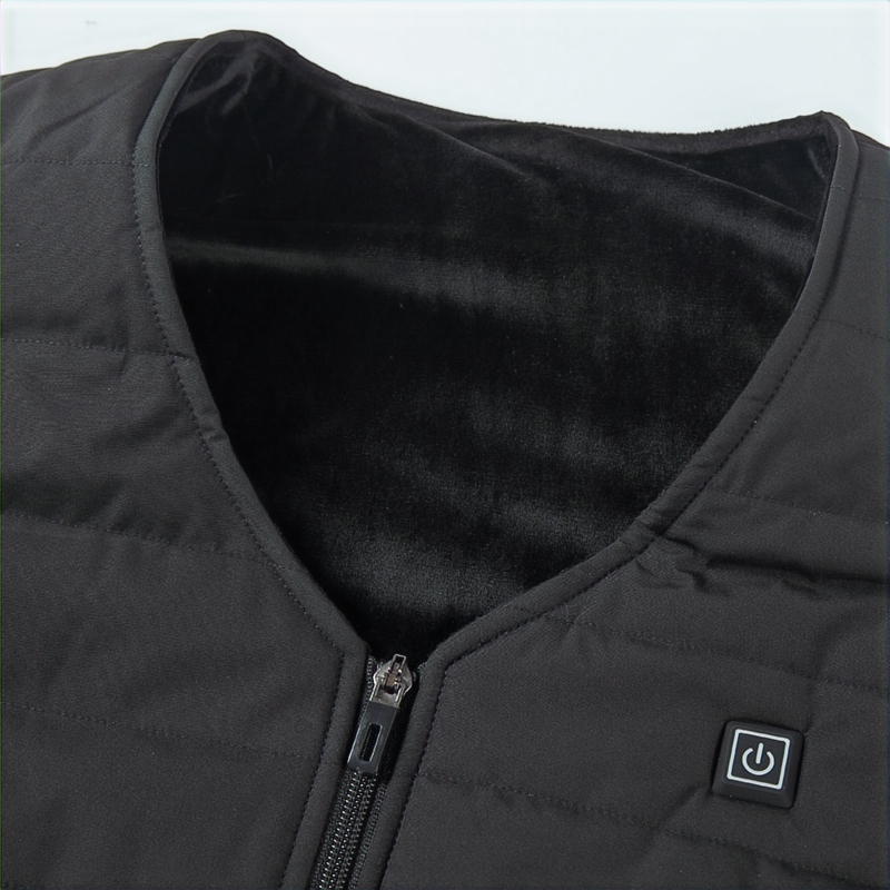 Gilet chauffant sans manches noir — vue 5
