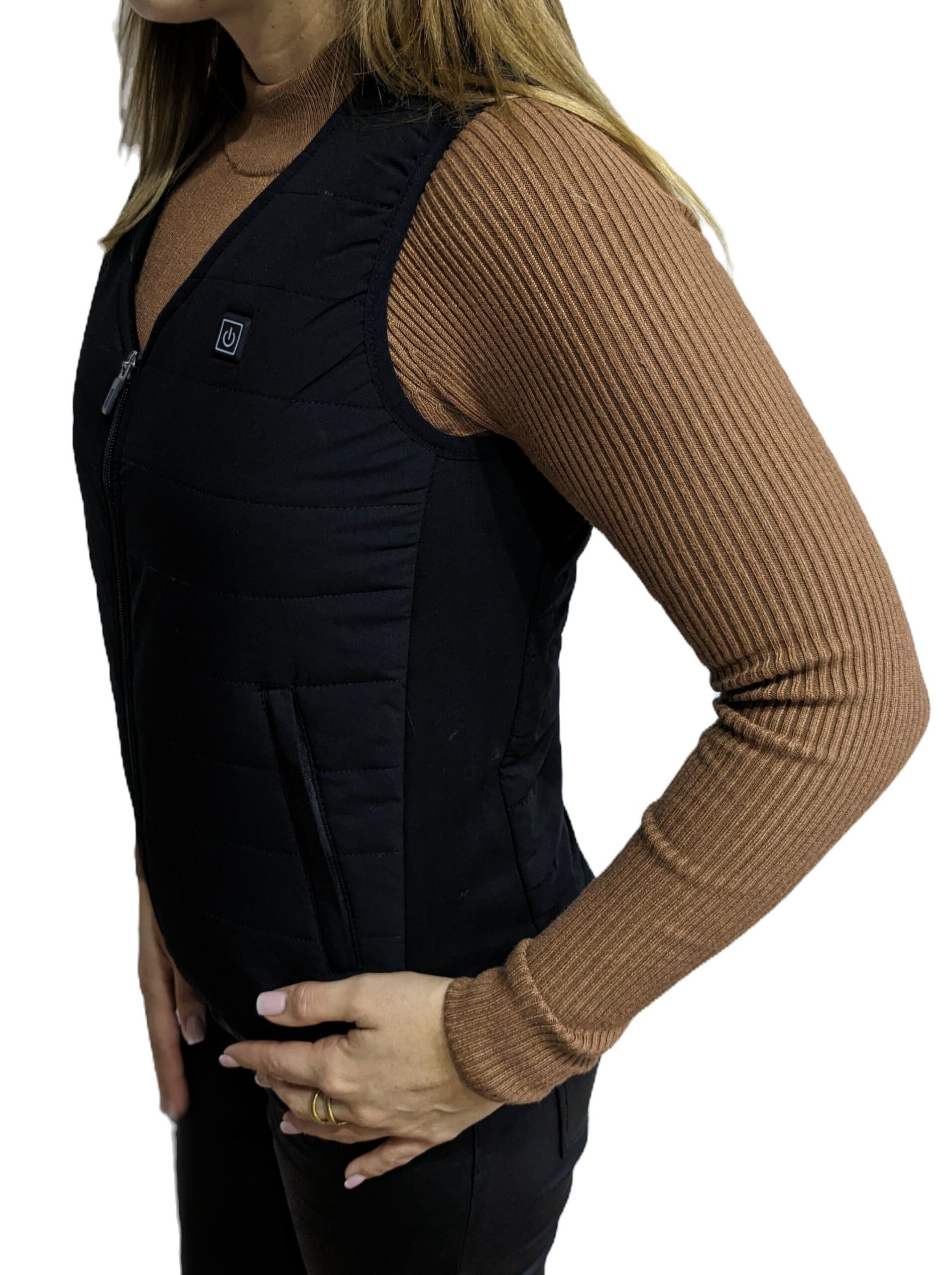 Gilet chauffant sans manches noir — vue 2