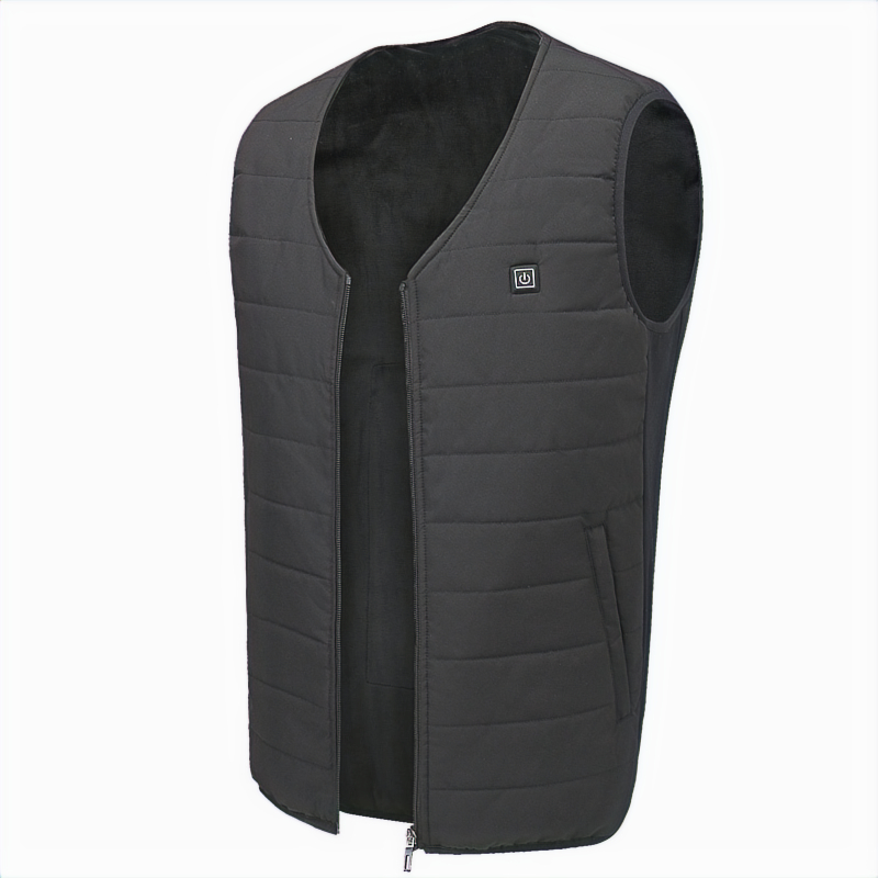Gilet chauffant sans manches noir — vue 4