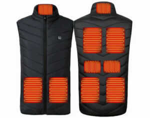 Veste chauffante sans manches noire